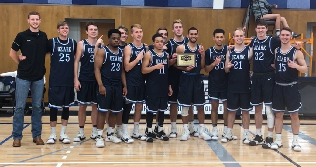 Ozark Christian College won the 2018 MCCC Tournament with a 76-70 win over Barclay College on Saturday, Feb. 17, 2018.